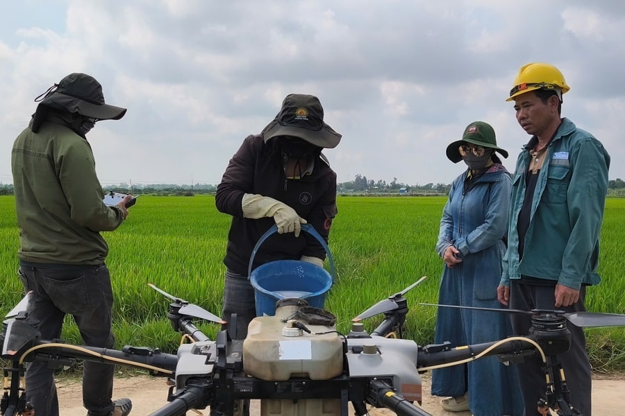 Thăng An đưa công nghệ vào đồng ruộng