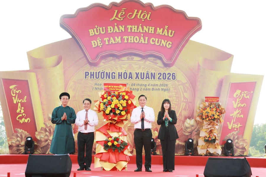 Phường Hòa Xuân khai mạc Lễ hội Bửu đản Thánh mẫu Đệ tam Thoải cung