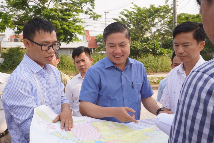 Lãnh đạo thành phố Đà Nẵng khảo sát các dự án tại phường An Thắng