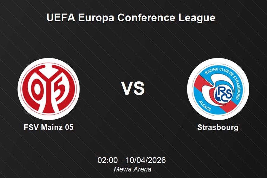 Nhận định FSV Mainz 05 vs Strasbourg - UEFA Europa Conference League: Đại chiến tại Mewa Arena