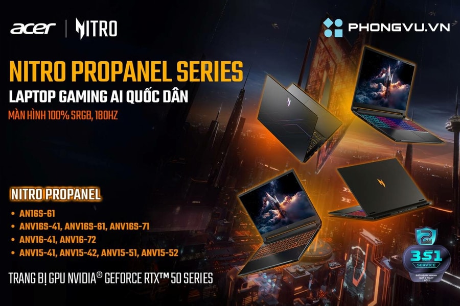 Nitro ProPanel: Giải pháp laptop gaming ổn định cho các tựa game eSport và AAA
