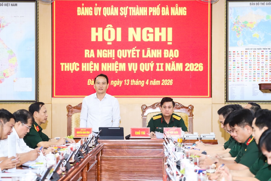 Đảng ủy Quân sự thành phố Đà Nẵng ra nghị quyết lãnh đạo thực hiện nhiệm vụ quý II/2026