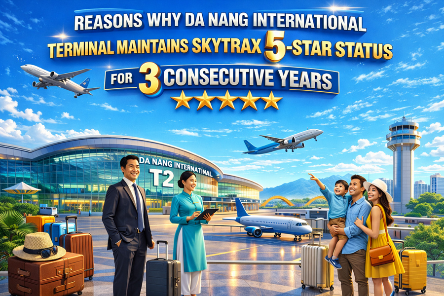 Reasons Why Da Nang International Terminal Maintains Skytrax 5-Star Status For 3 Consecutive Years