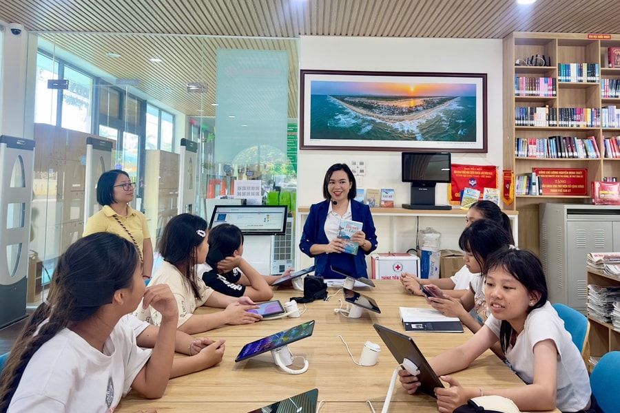 Nhiều hoạt động tại Ngày hội Sách và Văn hóa đọc phường Bàn Thạch