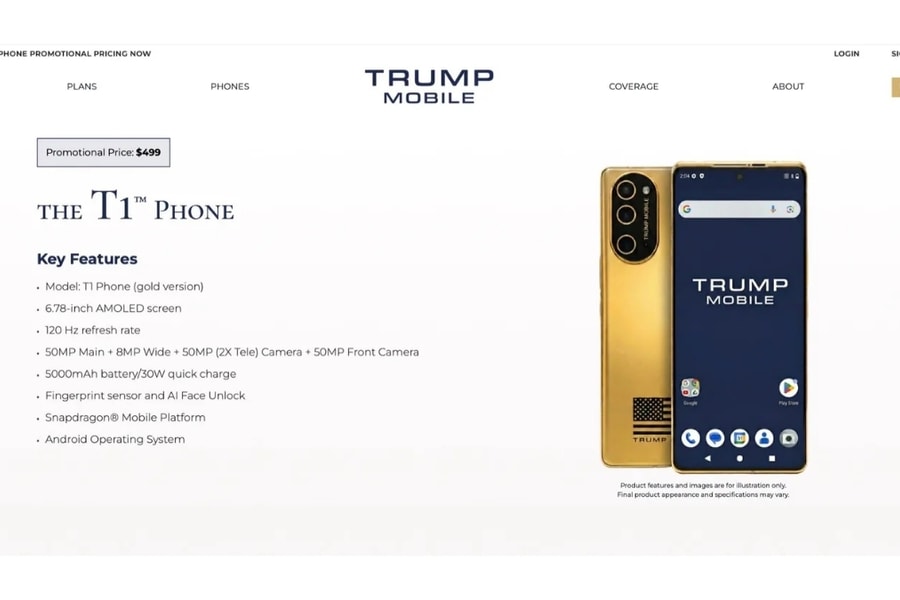 Trump T1 Phone tiếp tục thay đổi thiết kế: Nghi vấn sử dụng lại phần cứng từ HTC