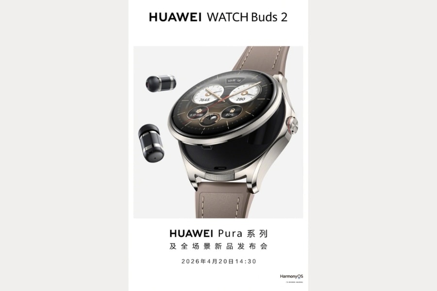 Huawei Watch Buds 2 ấn định ngày ra mắt: Bước tiến mới của đồng hồ thông minh tích hợp tai nghe