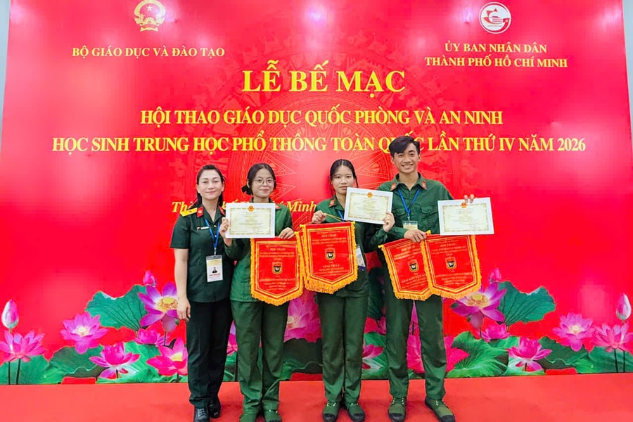 Hội thao Giáo dục quốc phòng và an ninh học sinh THPT toàn quốc: Đà Nẵng giành giải Khuyến khích toàn đoàn