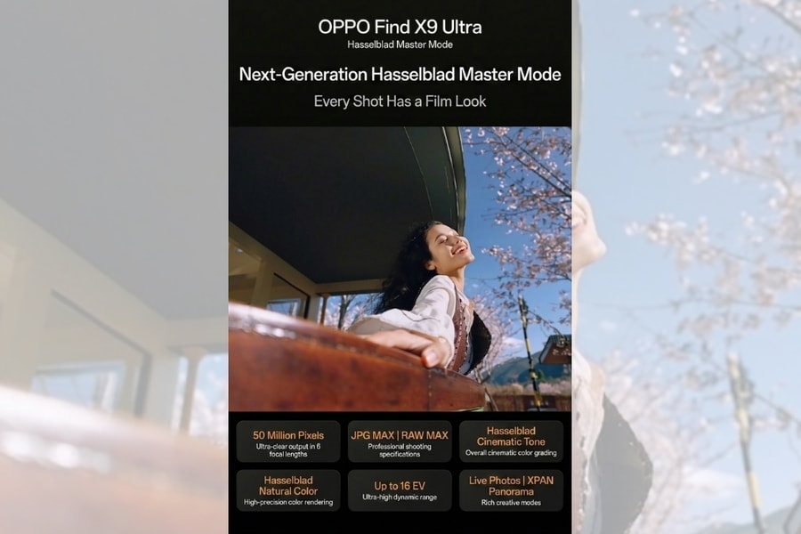 Giải mã camera OPPO Find X9 Ultra: Nâng cấp Hasselblad Master Mode và dải nhạy sáng 16EV