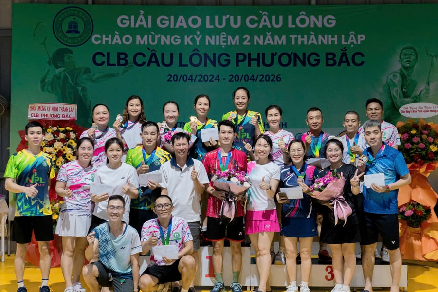 Giải cầu lông Phương Bắc thành công rực rỡ