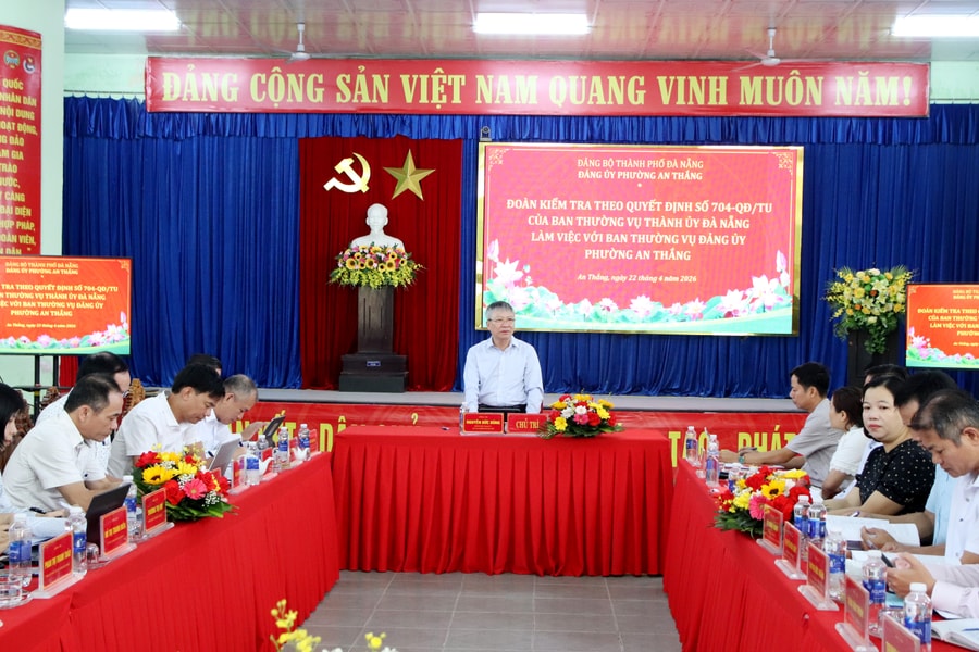 Chủ tịch HĐND thành phố Đà Nẵng Nguyễn Đức Dũng chủ trì làm việc với phường An Thắng
