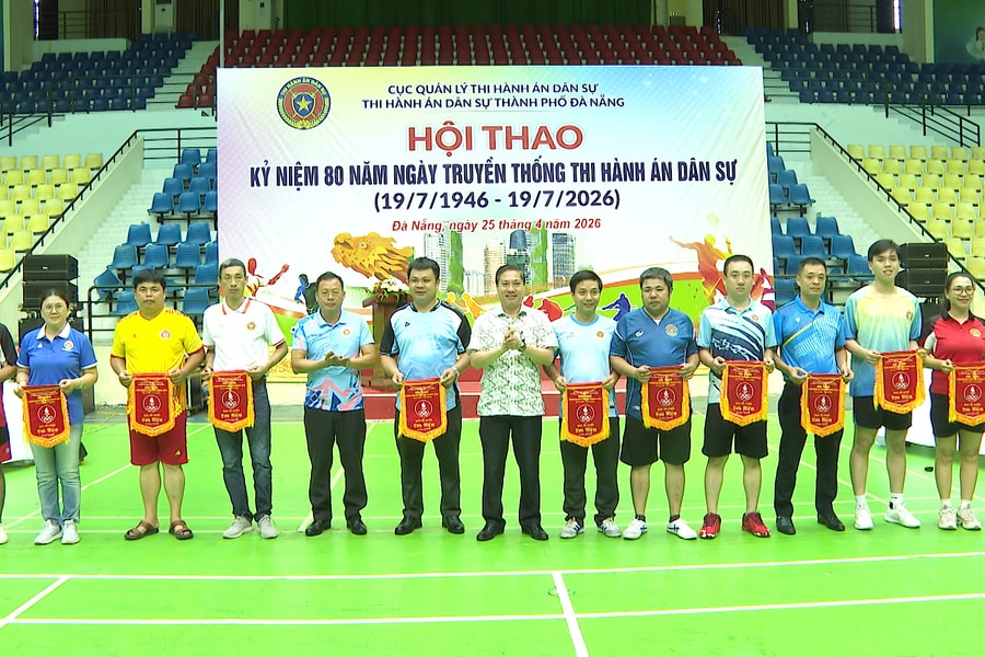 Hơn 130 vận động viên tham gia hội thao ngành Thi hành án dân sự thành phố Đà Nẵng