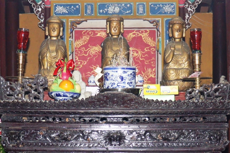 Độc đáo tượng gỗ mít ở đình làng Hải Châu