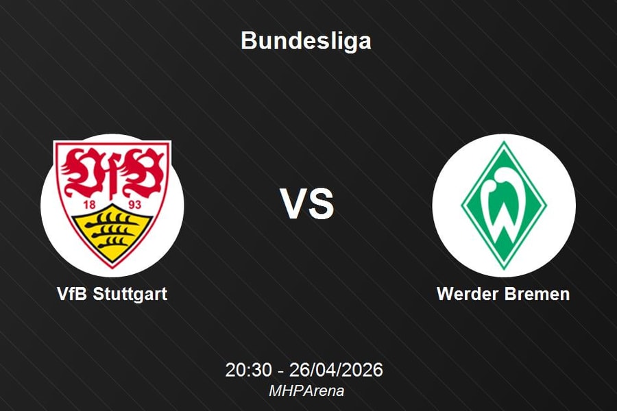 Nhận định VfB Stuttgart vs Werder Bremen - Bundesliga 20:30 ngày 26/04