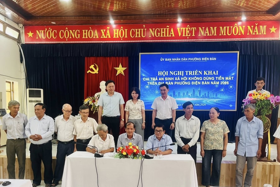 Điện Bàn phấn đấu chi trả an sinh không dùng tiền mặt đạt 90% trở lên