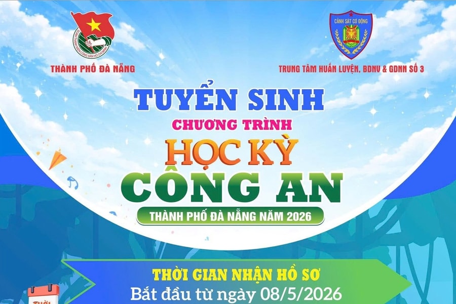 Đà Nẵng lần đầu tiên tuyển sinh chương trình “Học kỳ công an”