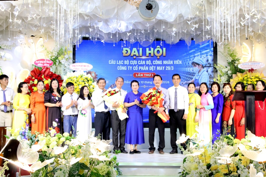 Ông Huỳnh Văn Chính làm Chủ tịch danh dự Câu lạc bộ cựu cán bộ công nhân viên Công ty CP Dệt may 29/3