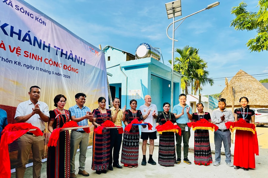 Quỹ Hy Vọng khánh thành công trình dân sinh tại xã Sông Kôn