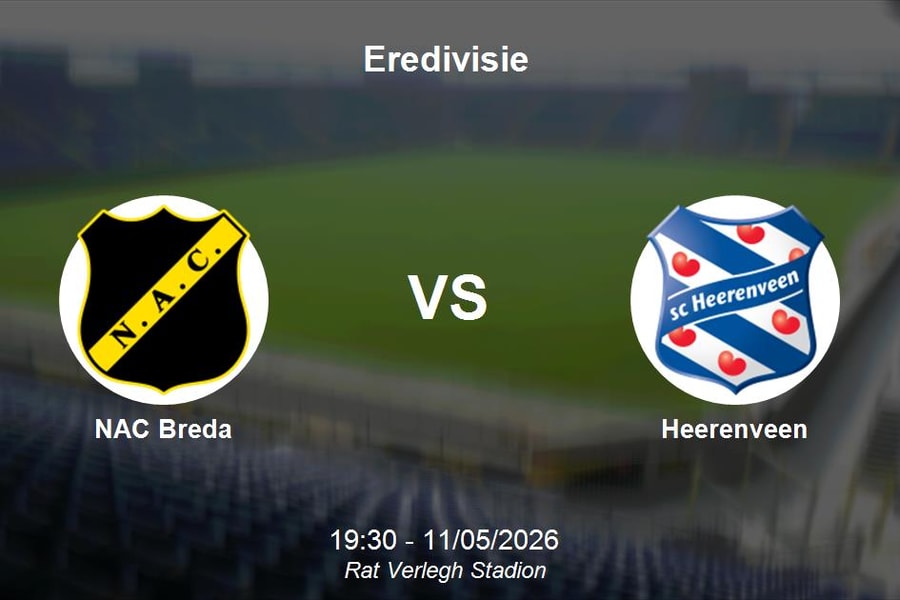 Nhận định NAC Breda vs Heerenveen - Nỗ lực trụ hạng đối đầu tham vọng châu Âu