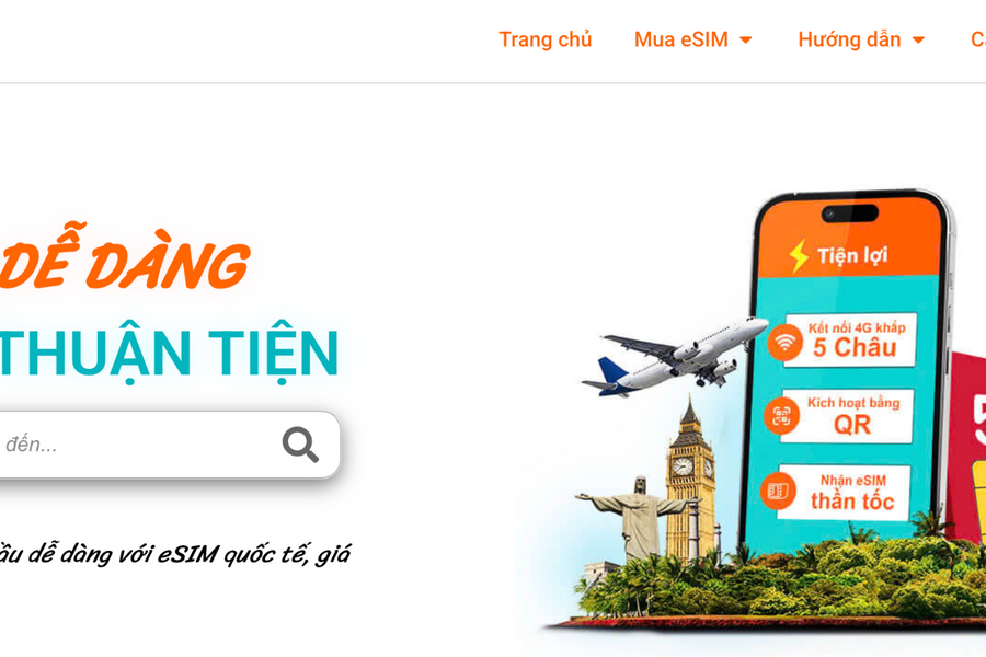 Chủ động kết nối mọi lúc với eSIM du lịch Việt Nam tiện lợi, tốc độ cao