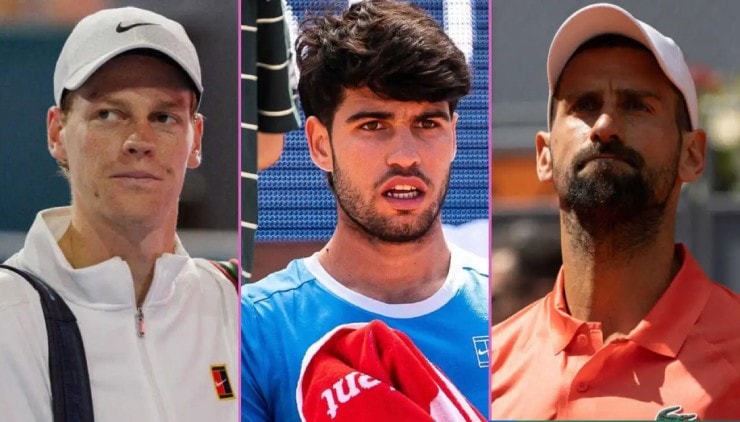 AI tạo ra siêu chiến binh tennis từ sự kết hợp giữa Djokovic, Alcaraz và Sinner