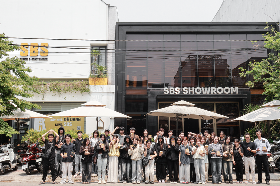 SBS HOUSE đồng hành cùng sinh viên kiến trúc Đại học Duy Tân qua hoạt động trải nghiệm thực tế SBS Showroom