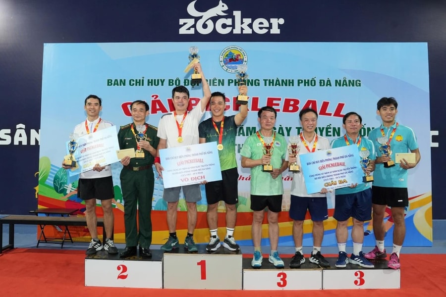 Bộ đội Biên phòng Đà Nẵng tổ chức Giải Pickleball chào mừng ngày truyền thống