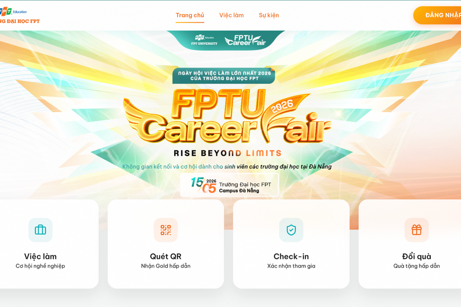 FPTU Career Fair 2026: Hơn 1.000 cơ hội việc làm và thực tập dành cho sinh viên Đà Nẵng