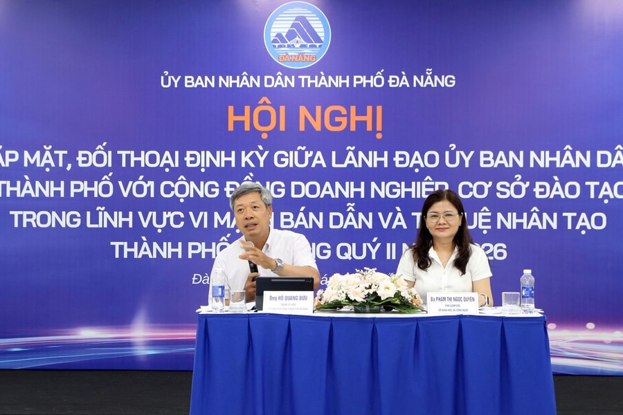 Lãnh đạo thành phố Đà Nẵng đối thoại với doanh nghiệp vi mạch bán dẫn và trí tuệ nhân tạo