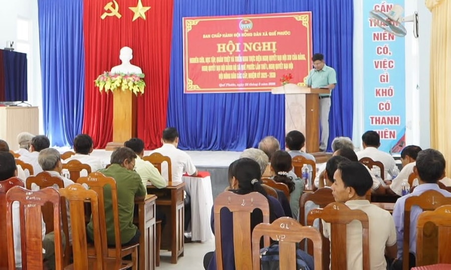 Xã Quế Phước quán triệt, triển khai các nghị quyết đại hội nhiệm kỳ 2025 - 2030