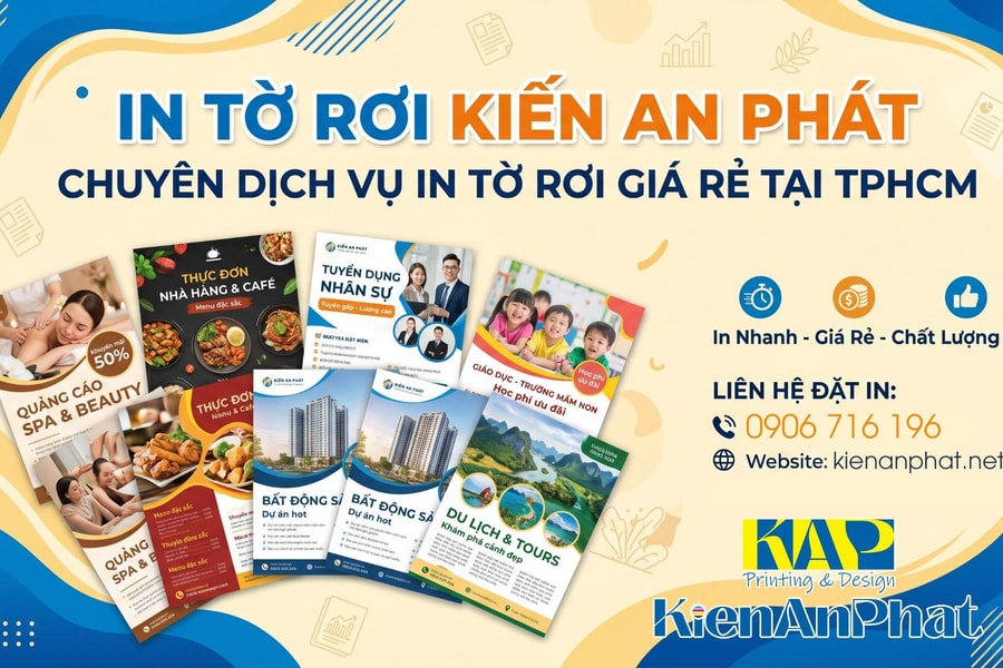Kiến An Phát - dịch vụ in nhanh uy tín, lấy liền tạị TP. Hồ Chí Minh