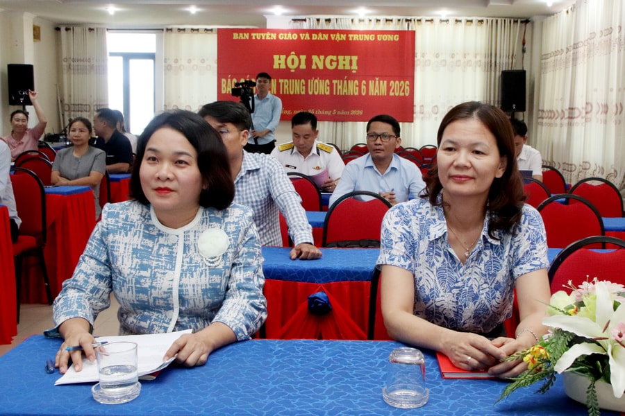 Ban Tuyên giáo và Dân vận Trung ương tổ chức Hội nghị báo cáo viên tháng 6/2026