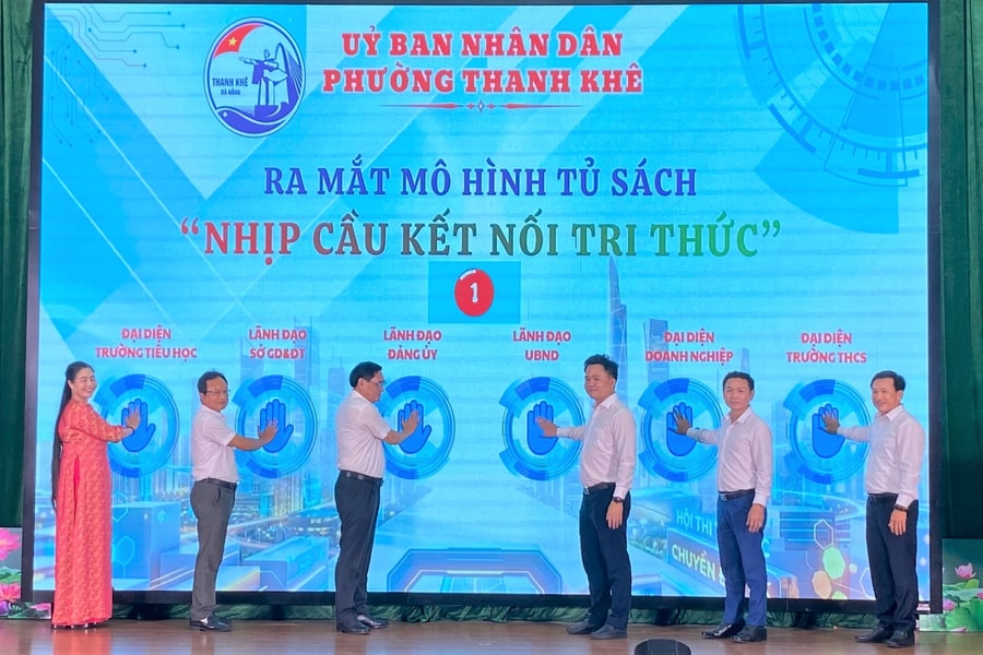 Phường Thanh Khê ra mắt mô hình tủ sách “Nhịp cầu kết nối tri thức”