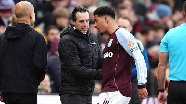 Unai Emery lưỡng lự việc mua đứt Jadon Sancho: Bài toán hiệu suất tại Aston Villa