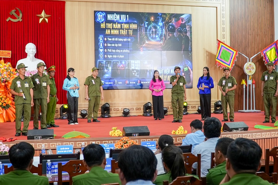 Hội thi lực lượng tham gia bảo vệ an ninh, trật tự ở cơ sở giỏi phường Bàn Thạch