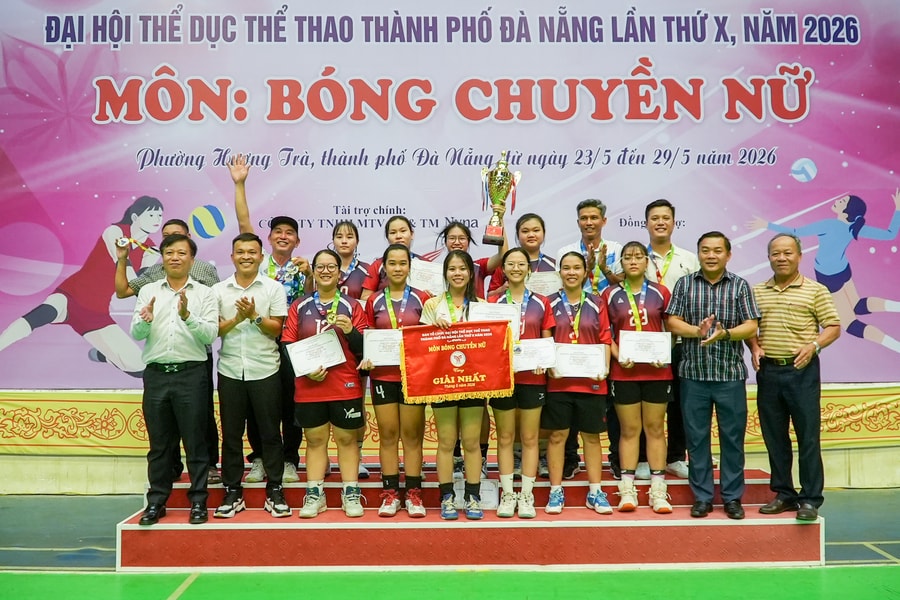 Tiên Phước vô địch Giải bóng chuyền nữ thành phố Đà Nẵng