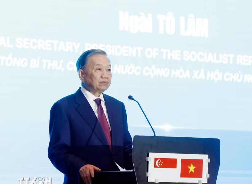 Tổng Bí thư, Chủ tịch nước Tô Lâm: Hợp tác công nghệ sẽ trở thành một trụ cột quan trọng trong quan hệ Việt Nam - Singapore
