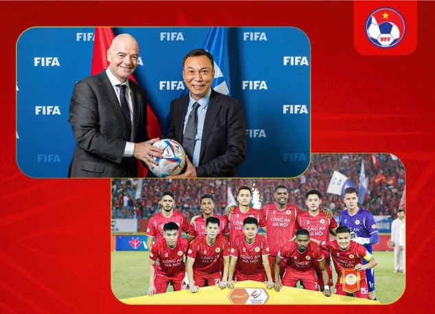 Chủ tịch FIFA Gianni Infantino gửi thư chúc mừng CLB Công an Hà Nội vô địch V-League