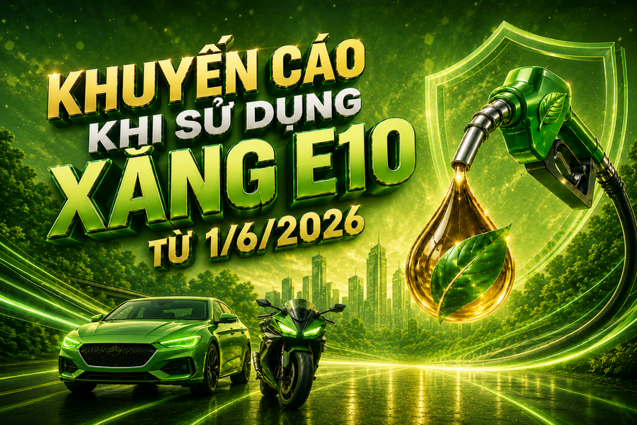 Từ ngày 1/6/2026, người dân cần lưu ý khi sử dụng xăng E10