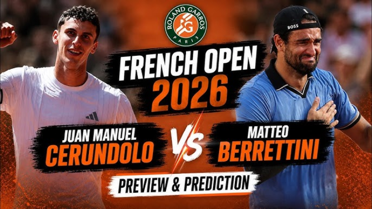 Roland Garros 2026: Berrettini đối đầu hiện tượng Cerundolo, Sabalenka đại chiến Osaka