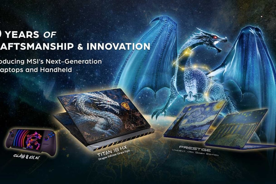 MSI ra mắt Titan 18 HX Dragon Edition và Claw 8 EX AI+ tại triển lãm COMPUTEX 2026
