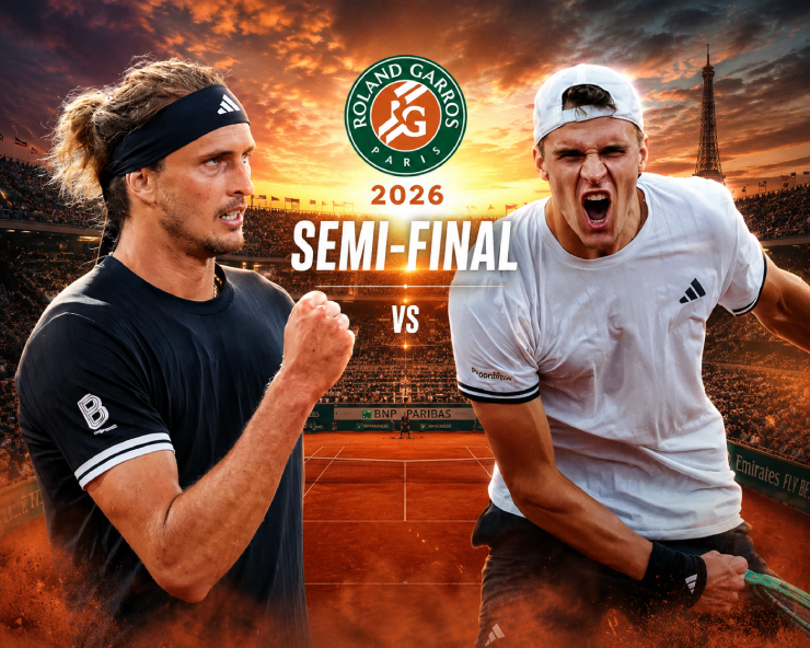 Bán kết Roland Garros 2026: Zverev đối đầu hiện tượng Mensik và trận derby lịch sử của người Ý