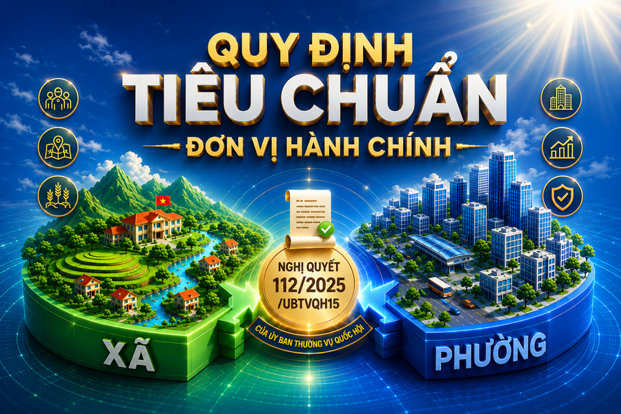 Quy định tiêu chuẩn của đơn vị hành chính xã, phường