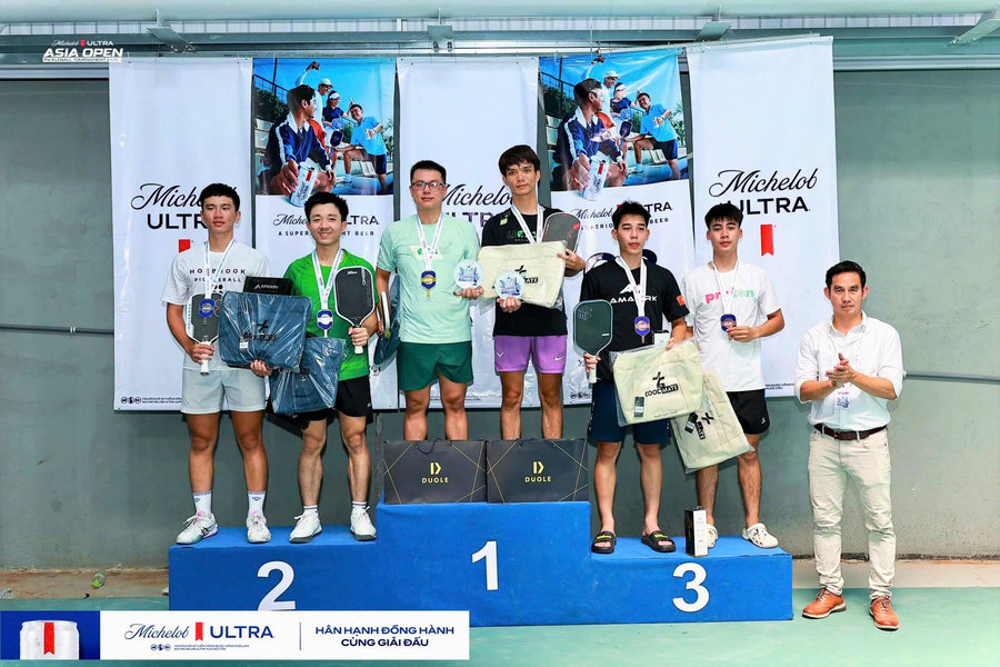 Đà Nẵng giành 3 Huy chương Vàng tại Giải Pickleball châu Á mở rộng 2026