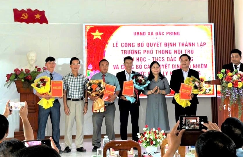 Thành lập Trường Phổ thông nội trú Tiểu học và THCS Đắc Pring