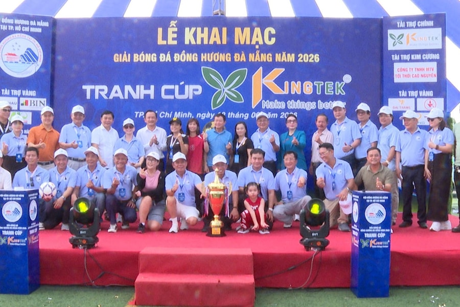 Khai mạc giải bóng đá đồng hương Đà Nẵng tại Thành phố Hồ Chí Minh tranh cup Kingtek