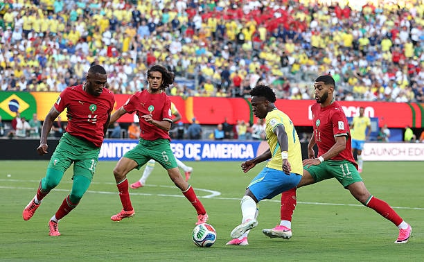 Vinicius Junior tỏa sáng cứu Brazil trong trận hòa Morocco tại World Cup 2026