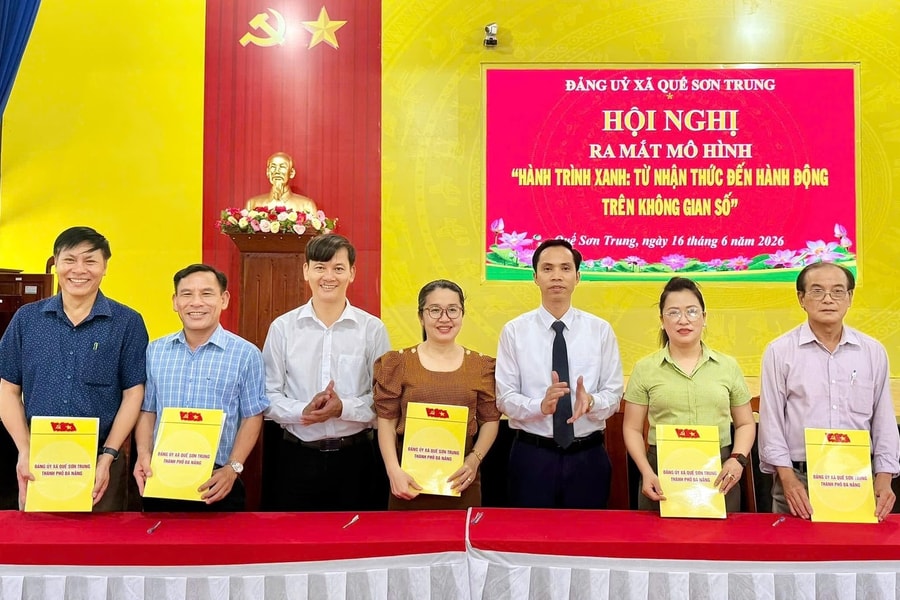 Xã Quế Sơn Trung ra mắt mô hình phủ xanh không gian mạng