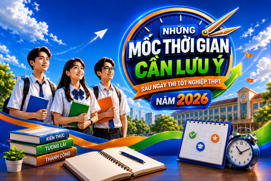Những mốc thời gian cần lưu ý sau ngày thi tốt nghiệp THPT năm 2026