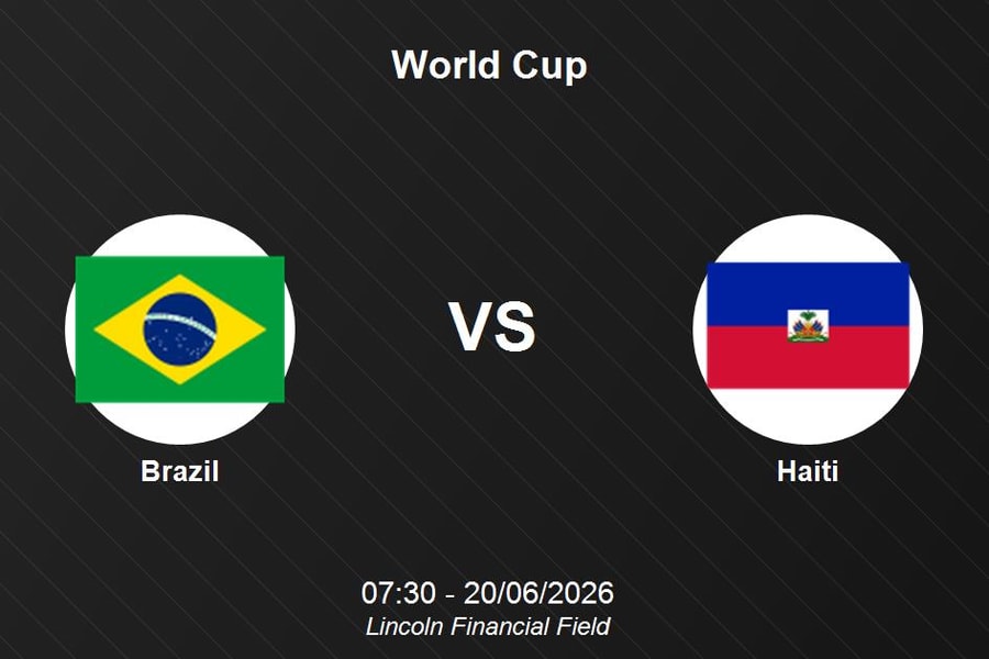 Nhận định Brazil vs Haiti - World Cup 2026: Sức mạnh áp đảo của Selecao