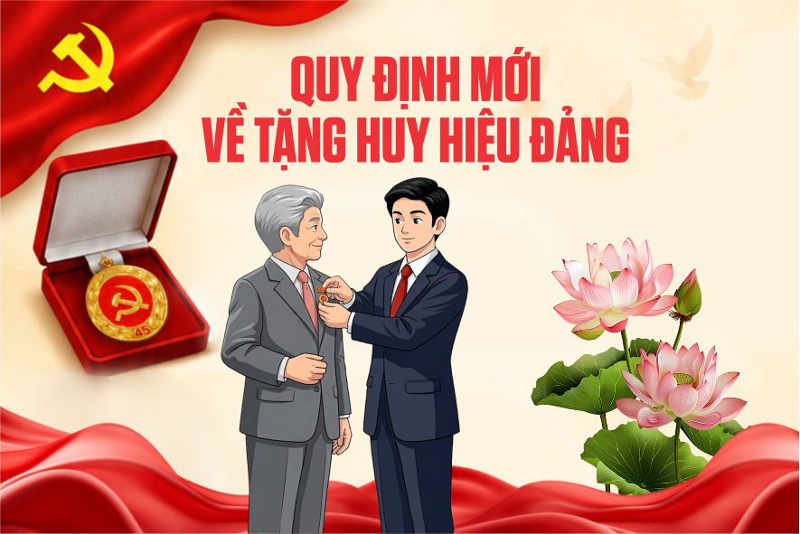 Quy định mới về tặng Huy hiệu Đảng